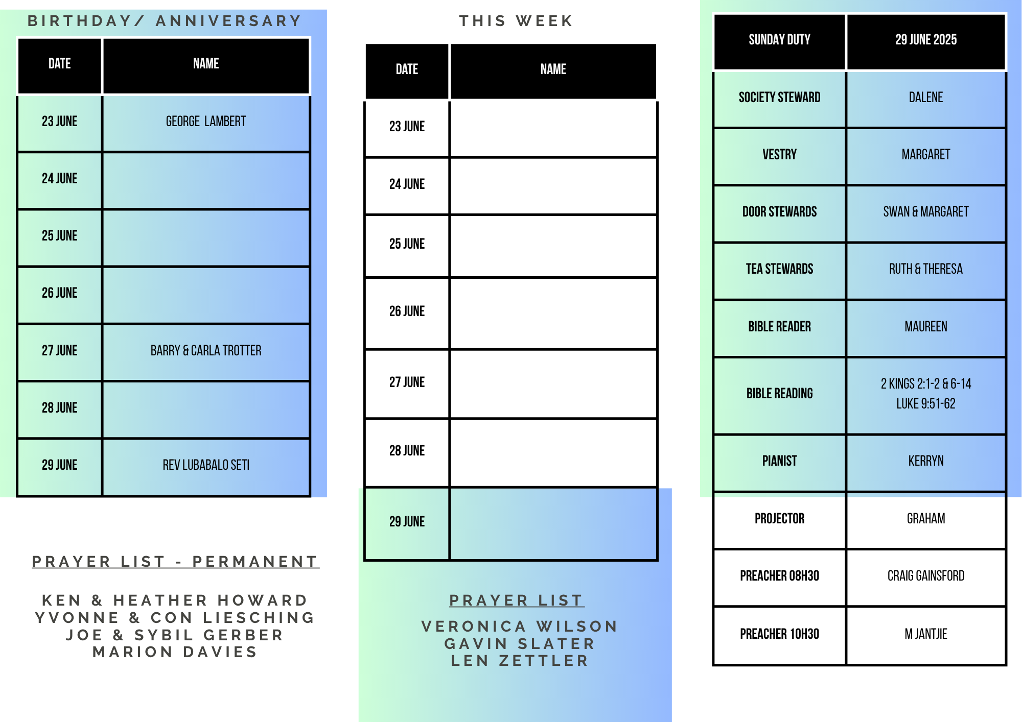 Church Bulletin 22 June (1)